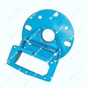 estrattore a pressa colorato di azzurro