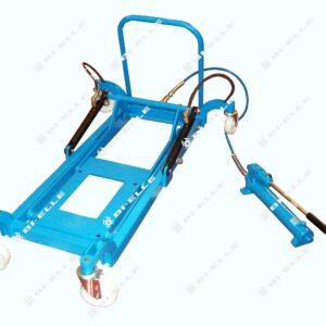 carrellino attrezzi veicoli industriali colorato di azzurro