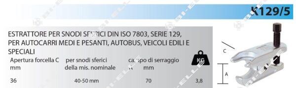 estrattore iniettori e snodi sferici manuale